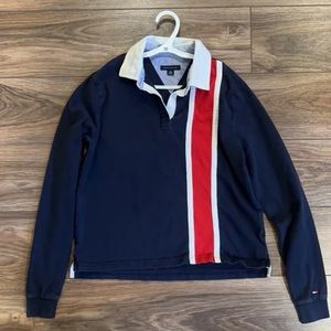 Cropped Long-Sleeve Polo Tommy Hilfiger